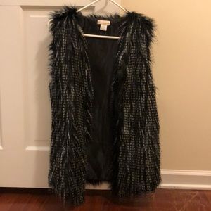 Faux Fur Elongated Vest
